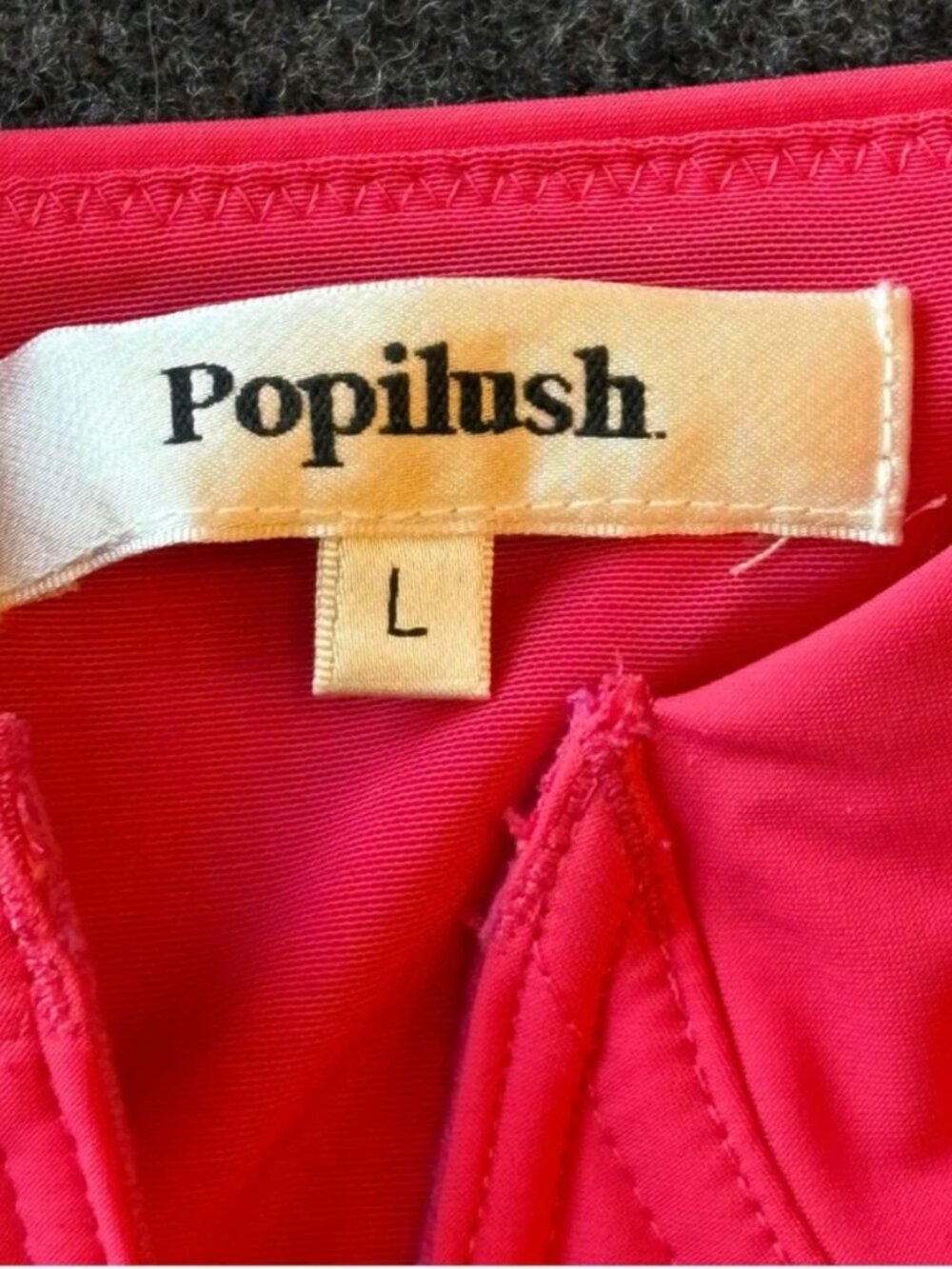 Popilush Shapewear Plunging V Slimming One-Piece Swimsuit Large Pink V-Neck - Picture 10 of 13